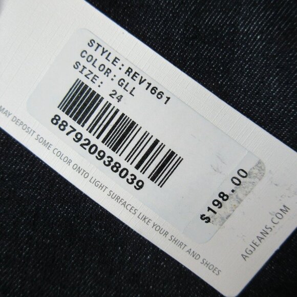 NWT AG Adriano Goldschmied Jodi in Gallery High Rise Slim Flare Jeans 24 x 34 - Picture 4 of 7
